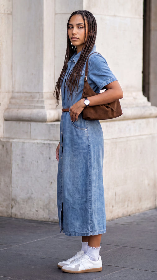Tbfo Pet Friendly Blue Denim Dress
