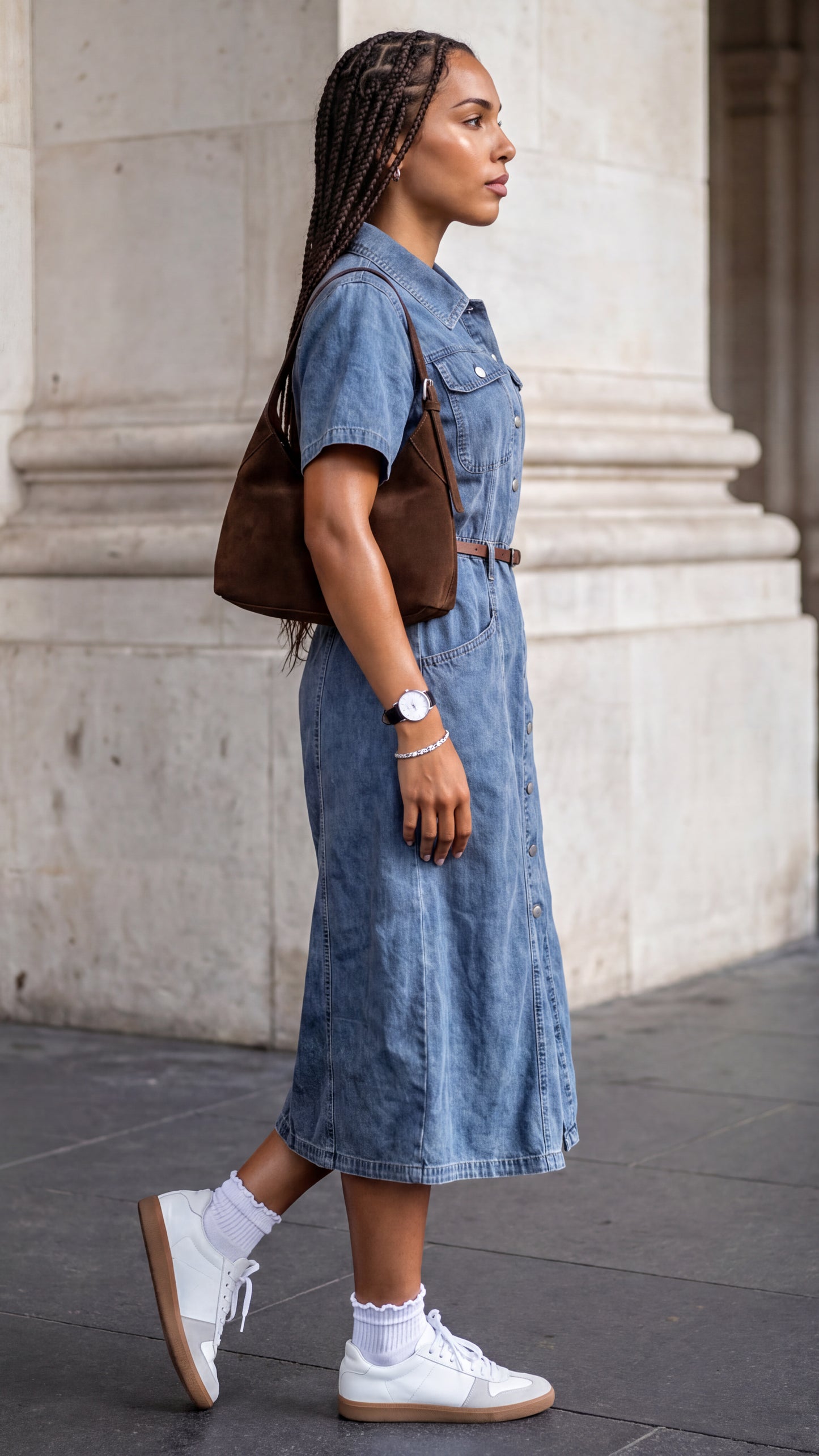Tbfo Pet Friendly Blue Denim Dress