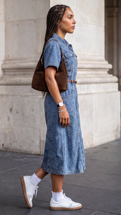 Tbfo Pet Friendly Blue Denim Dress