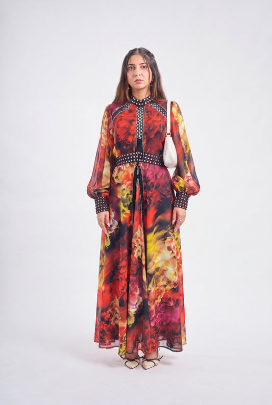 Tbfo Colorfull Lace Dress