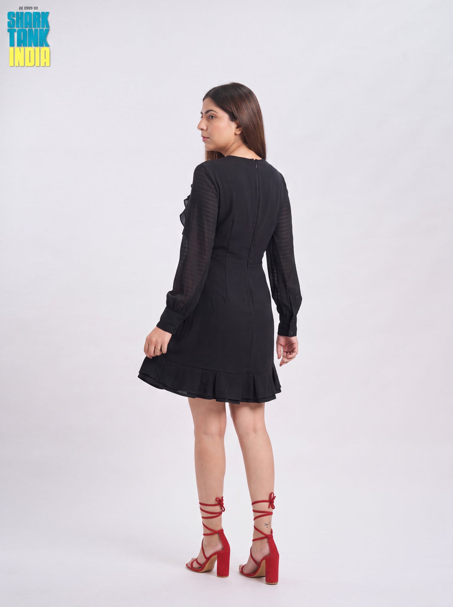 Tbfo Luna Black Frill Dress