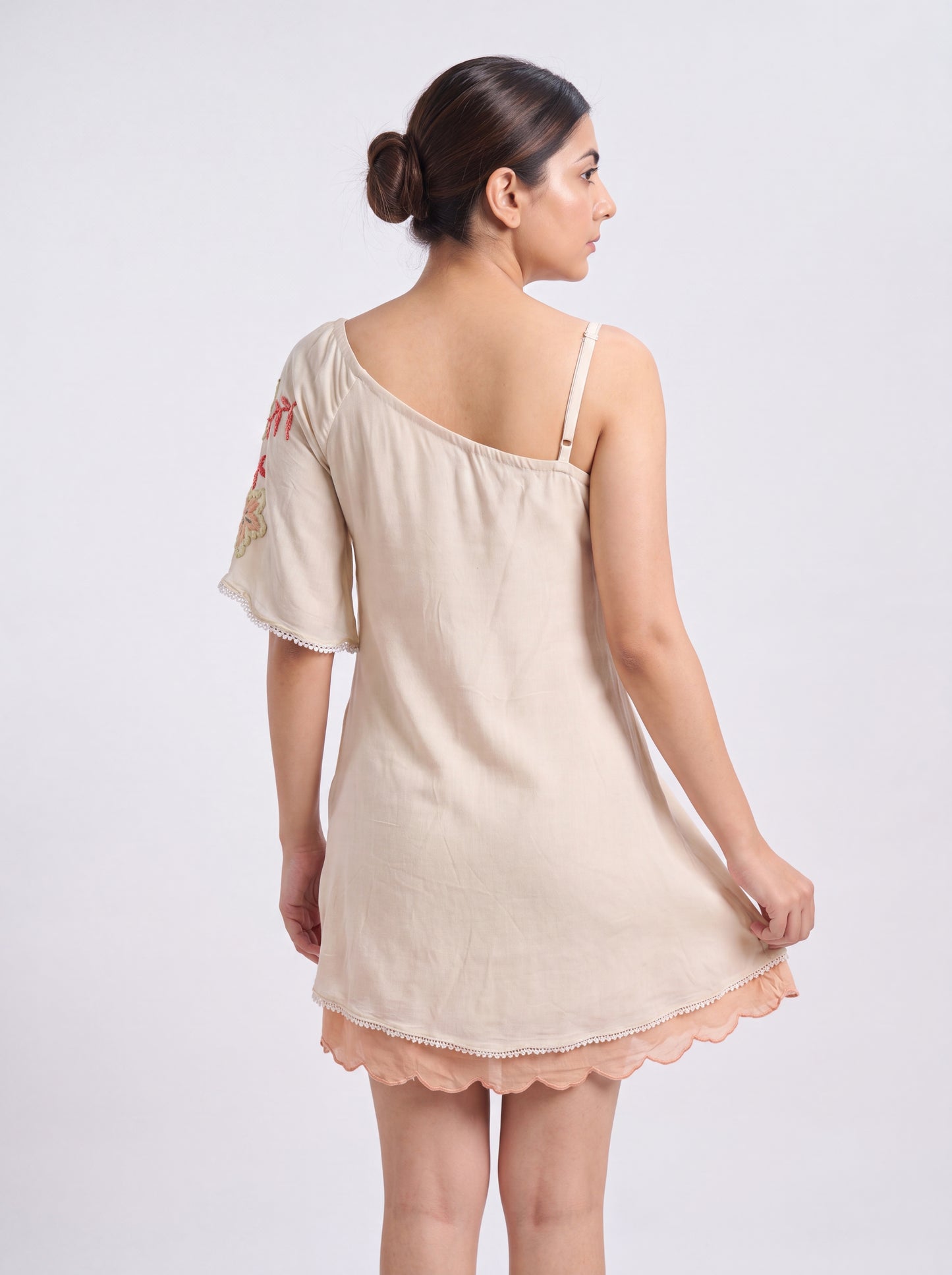 Tbfo Mini Peach Dress
