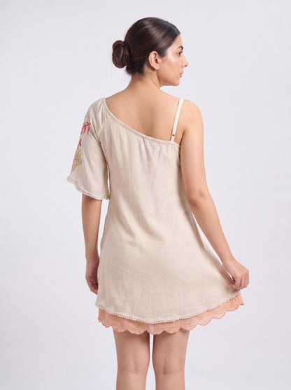 Tbfo Mini Peach Dress