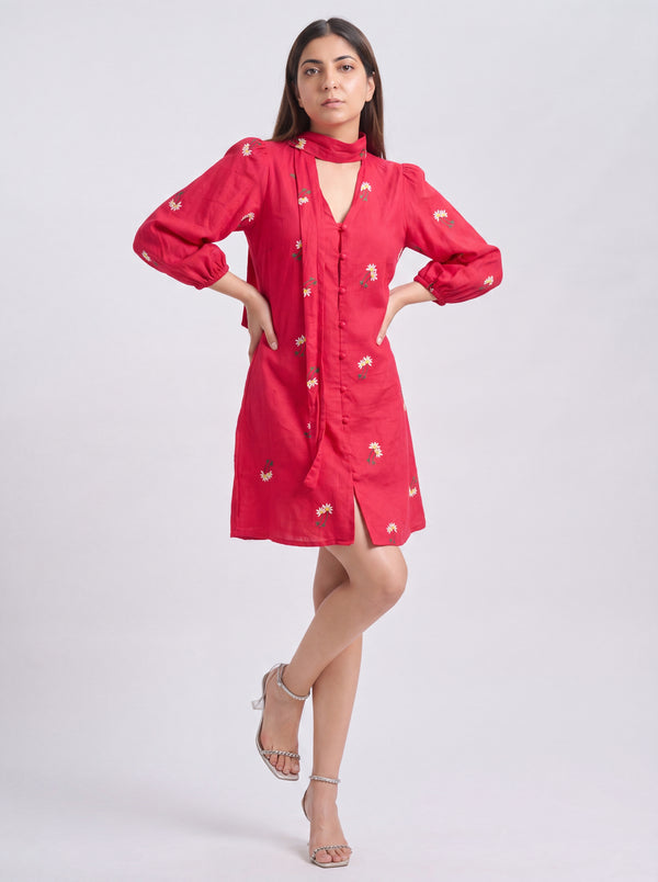 Tbfo Khatti Toffe Red Dress