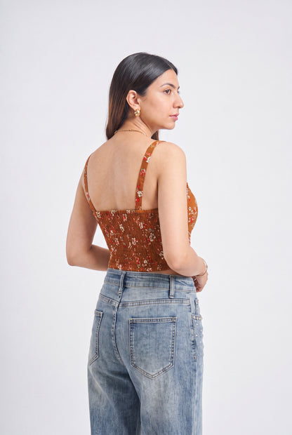 Tbfo Bog Colourful Crop Top