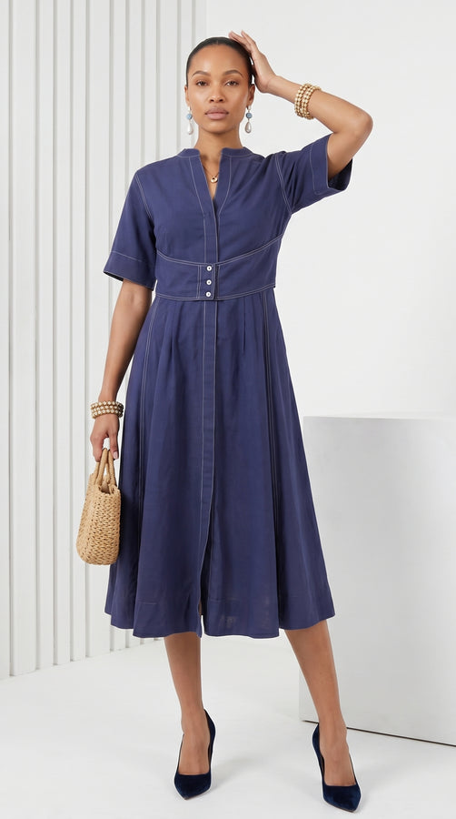 Tbfo Structure Blue dress