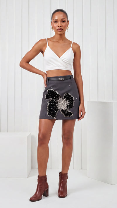 Tbfo Bahrain Butterfly Print Skort