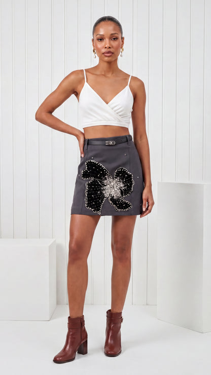 Tbfo Bahrain Butterfly Print Skort