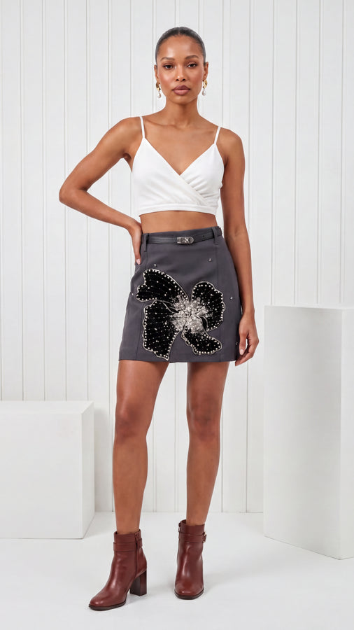 Tbfo Bahrain Butterfly Print Skort