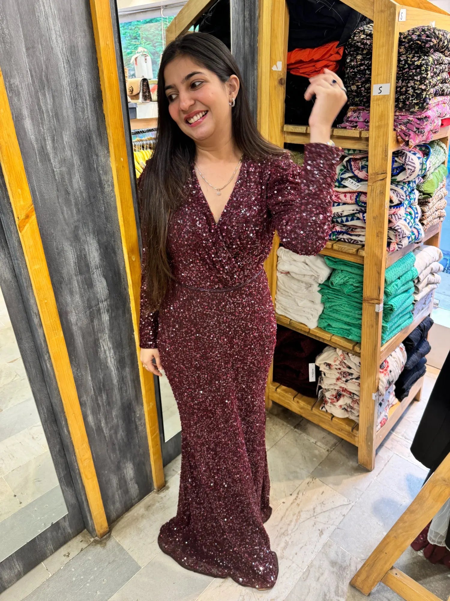 Mc wine seq dress - TBFO