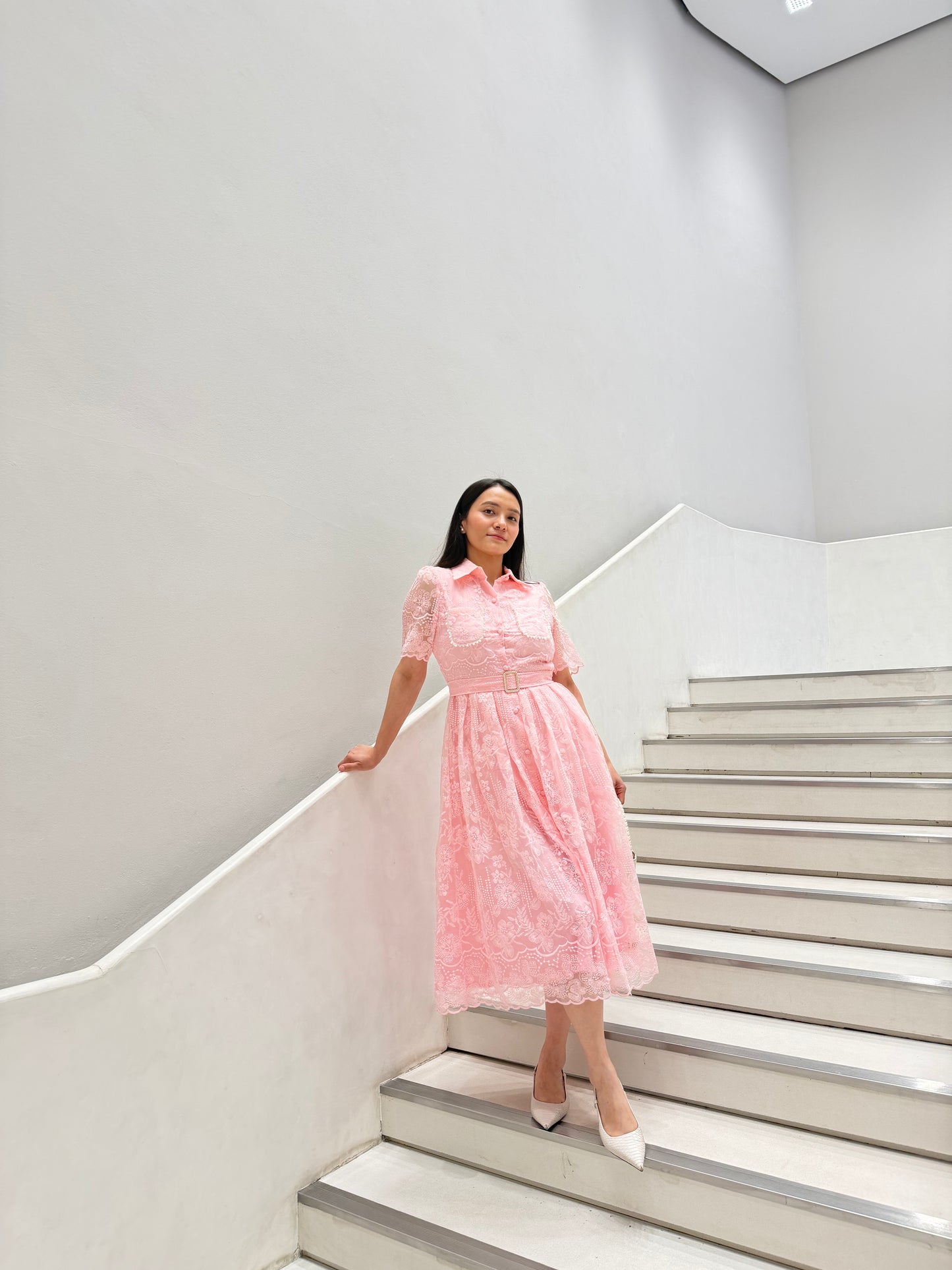 Tbfo Collar Queen Pink Dress