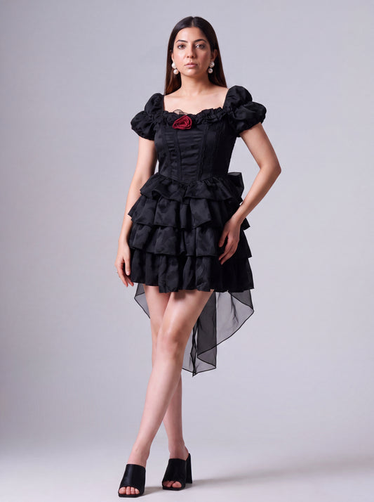 Tbfo  Lady Whistledown Midnight Black Dress