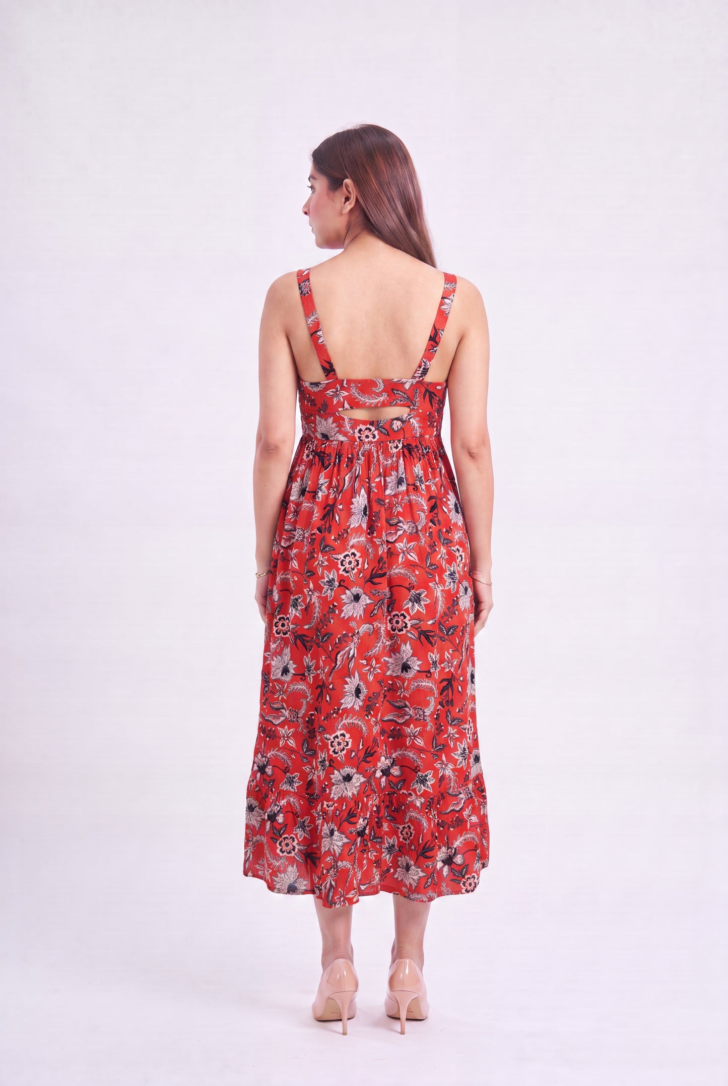 Tbfo Crimson Bloom Dress