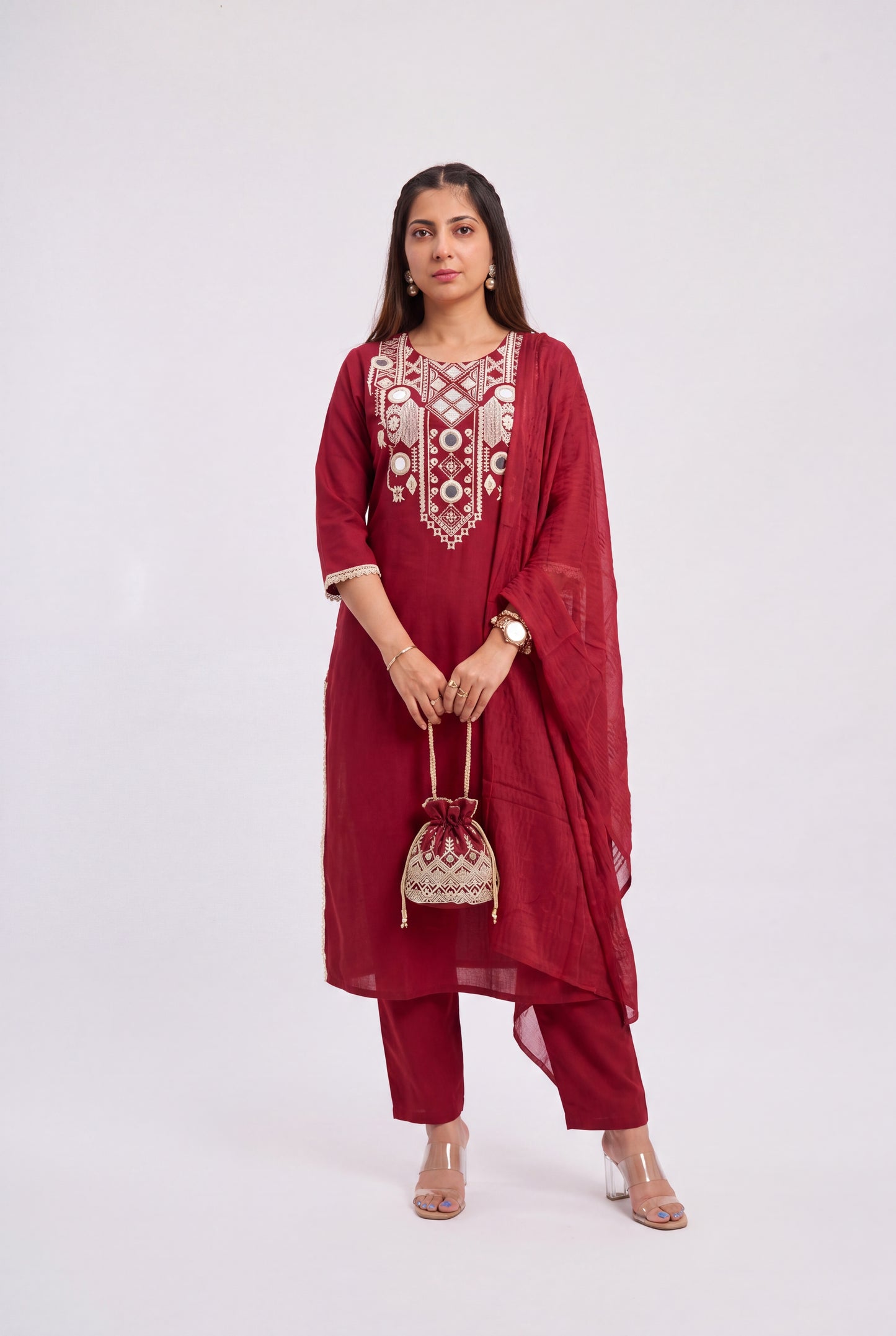 Tbfo Shahi Surkh Suit Set