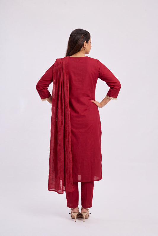 Tbfo Shahi Surkh Suit Set