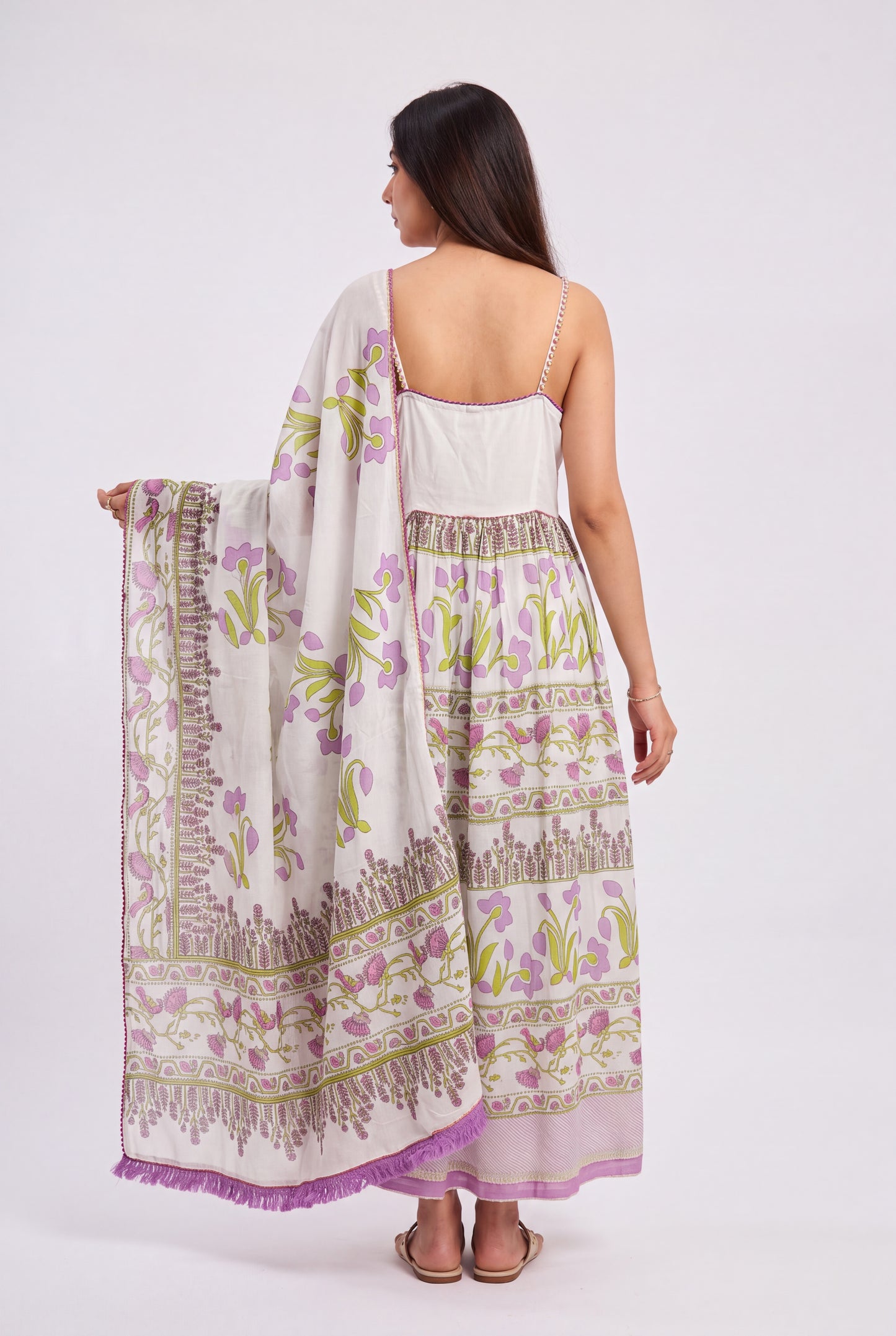 Tbfo Floral Symphony Anarkali Set