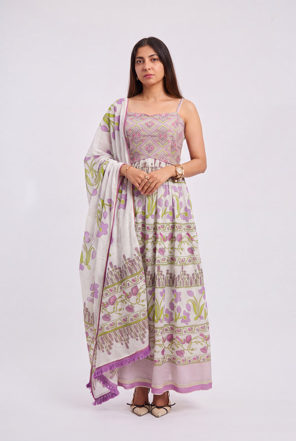 Tbfo Floral Symphony Anarkali Set