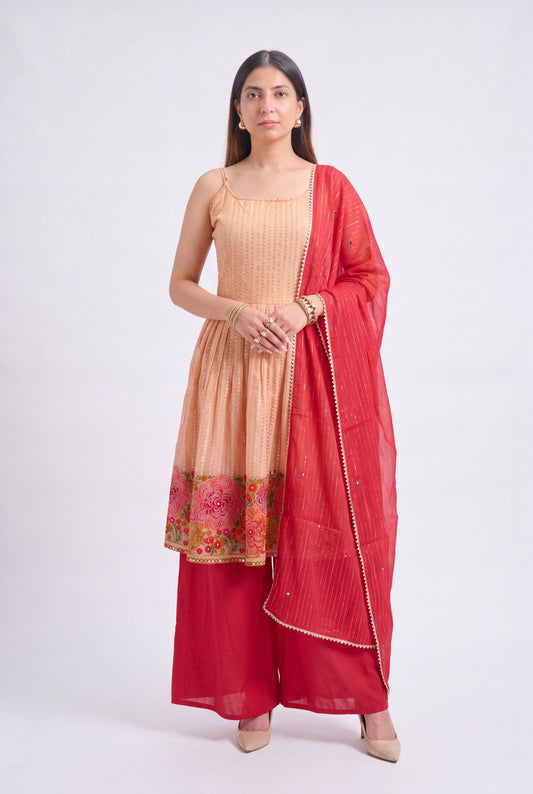 Tbfo Sunehri Gul Kurta Set