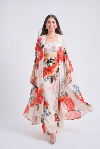 Tbfo Camellia Bloom Cape Set