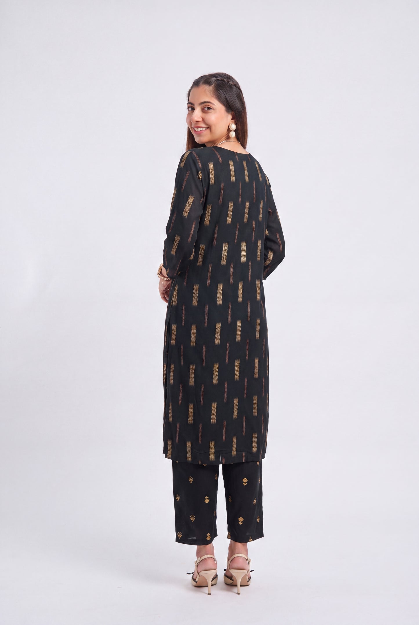 Tbfo Black Aura Kurta Set