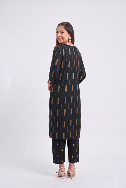 Tbfo Black Aura Kurta Set