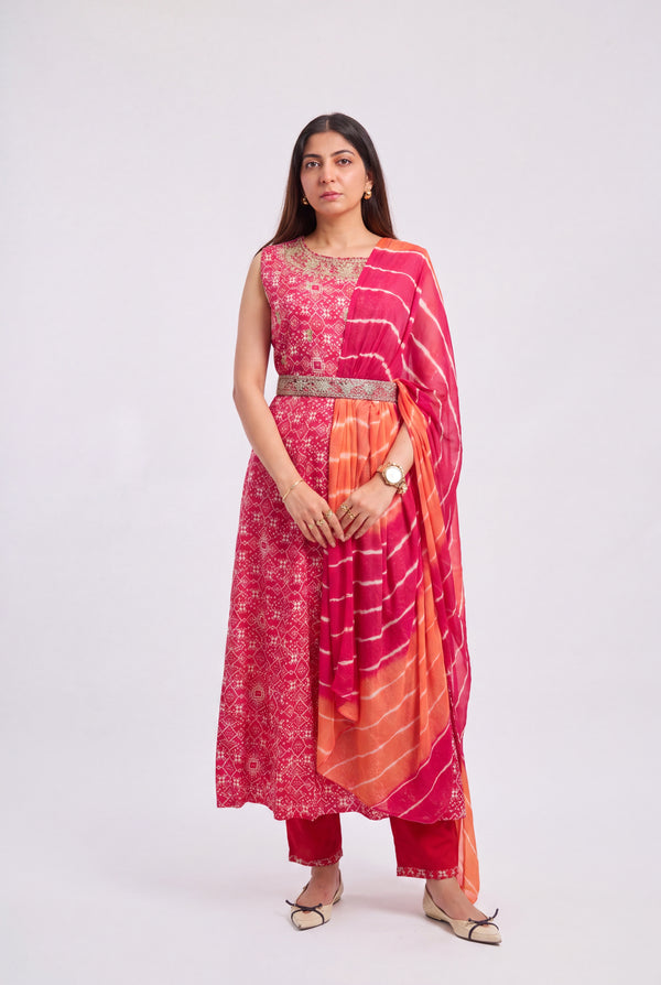 Tbfo Festive Fuchsia Suit Set