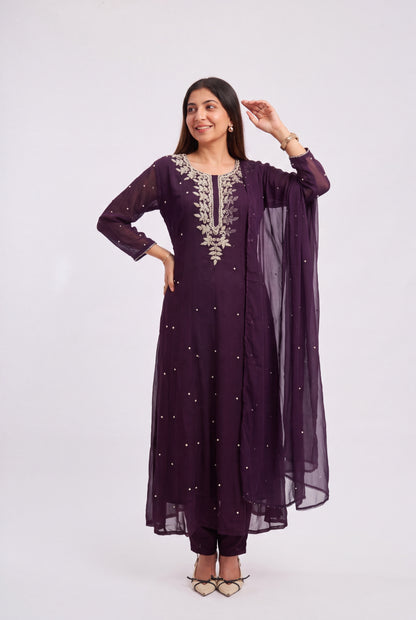 Tbfo Royal Amethyst Suit Set