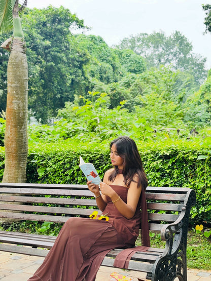 Tbfo Tez Ladki Brown Dress