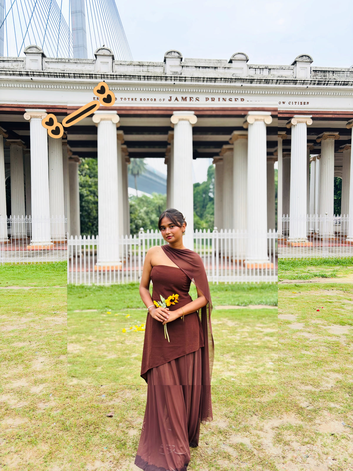 Tbfo Tez Ladki Brown Dress