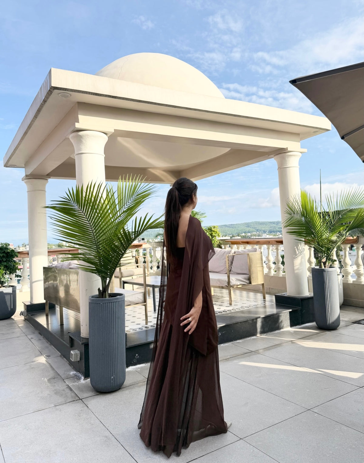 Tbfo Tez Ladki Brown Dress