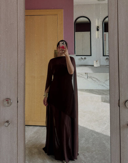 Tbfo Tez Ladki Brown Dress