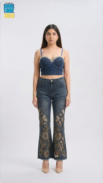 Tyla Denim Blue Top