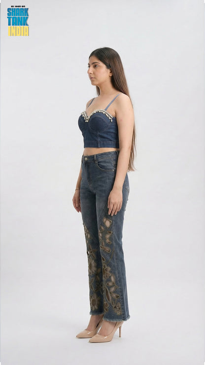 Tyla Denim Blue Top