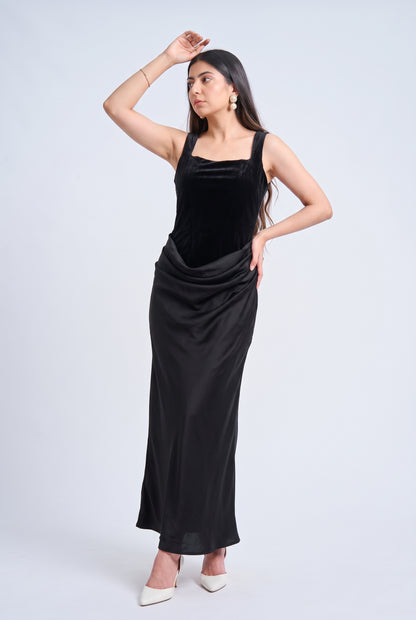 Tbfo After Party -Satin Effect Draped Dress