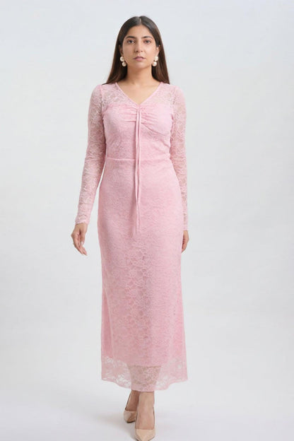 Tbfo Blush Lace Dress