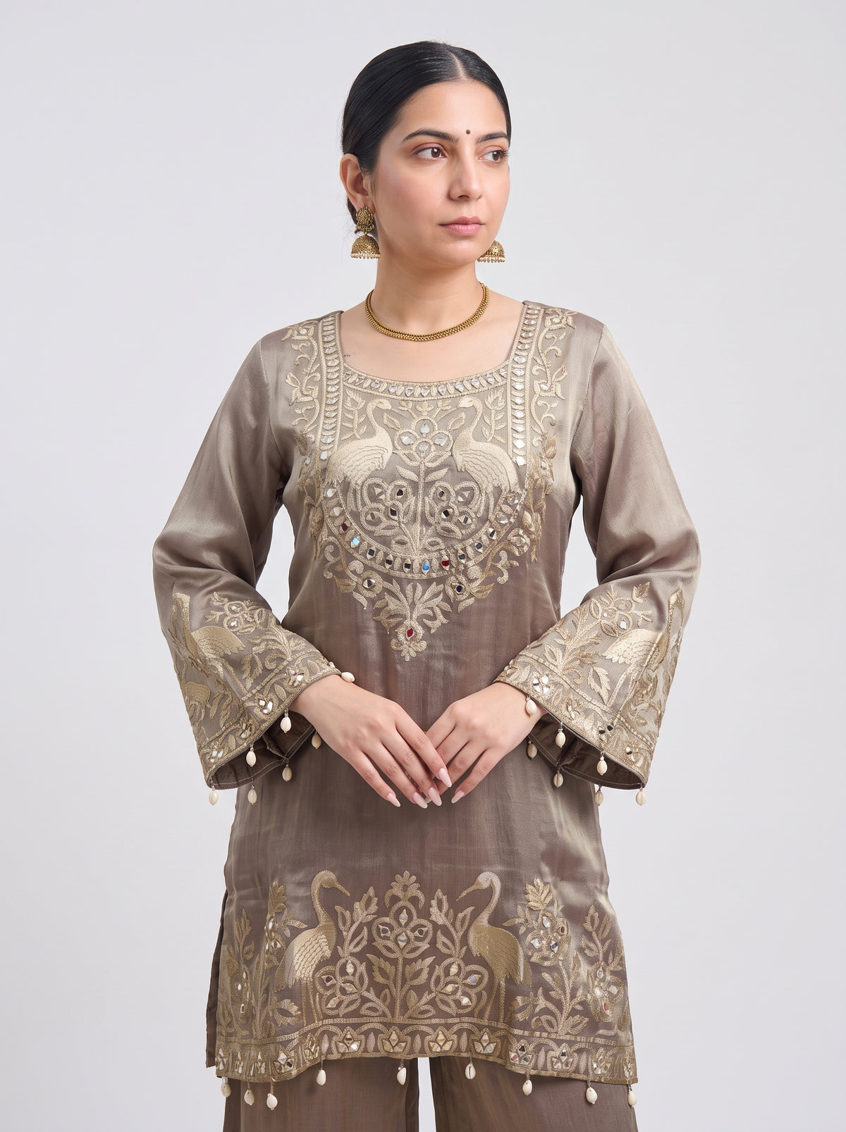 Tbfo Chandi Mor Embroidered Kurta & Pant Set