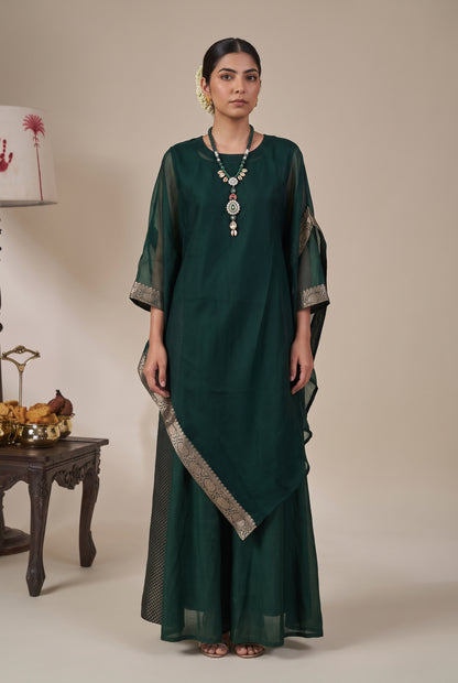 Tbfo Chatak – Dark Green Ethnic Suit Set with Dupatta