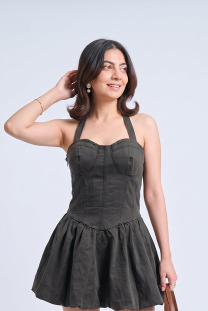 Tbfo Desi Badie – Halter Mini Dress