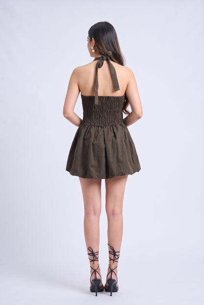 Tbfo Desi Badie – Halter Mini Dress
