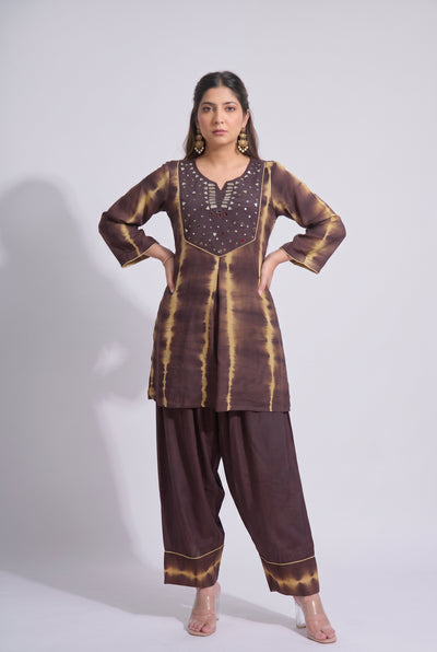 Tbfo Keshar – Tie-Dye Kurta & Pant Set