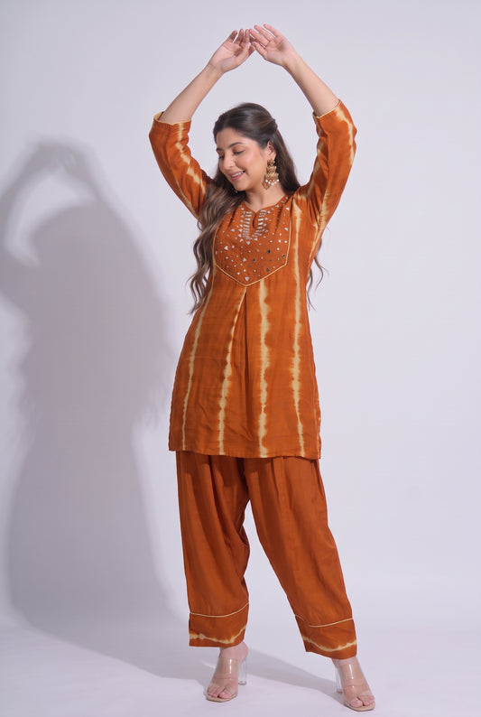 Tbfo Keshar – Tie-Dye Kurta & Pant Set