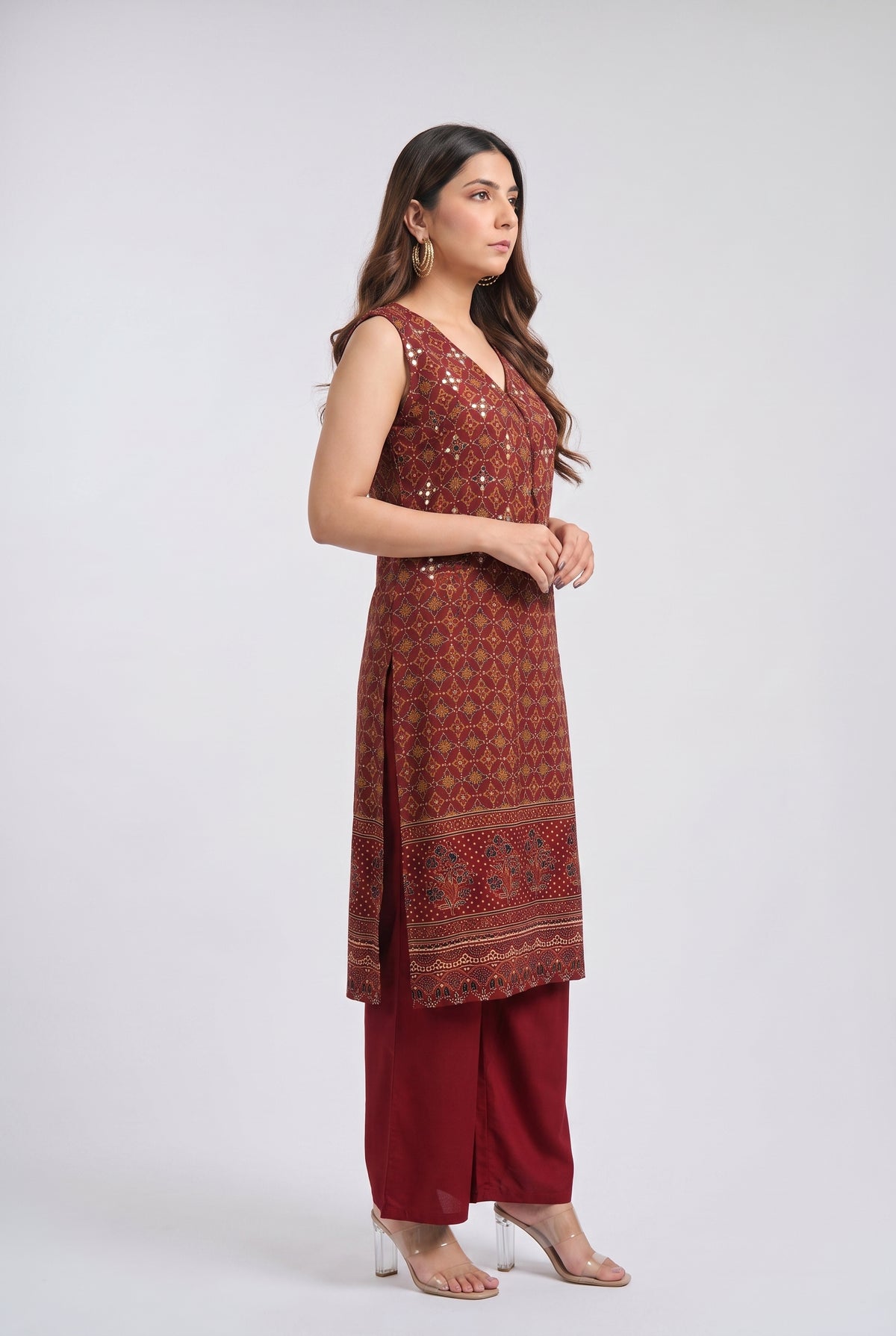 Tbfo Laal Mirch Marhoon Kurta set