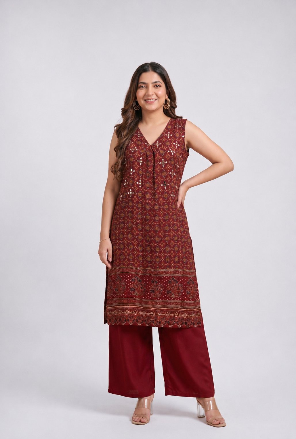 Tbfo Laal Mirch Marhoon Kurta set