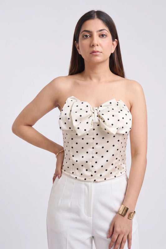 Tbfo Lady Polka White Corset