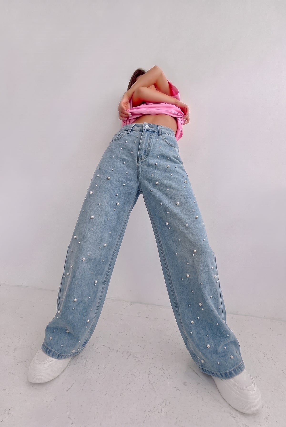 Tbfo Monday Mood – Embellished Pearl Denim Jeans