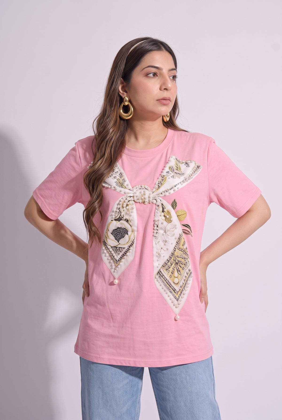 Tbfo Princess Bow Pink Top