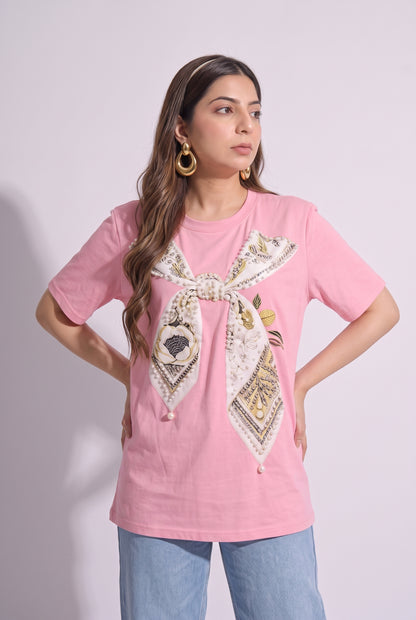 Tbfo Princess Bow Pink Top