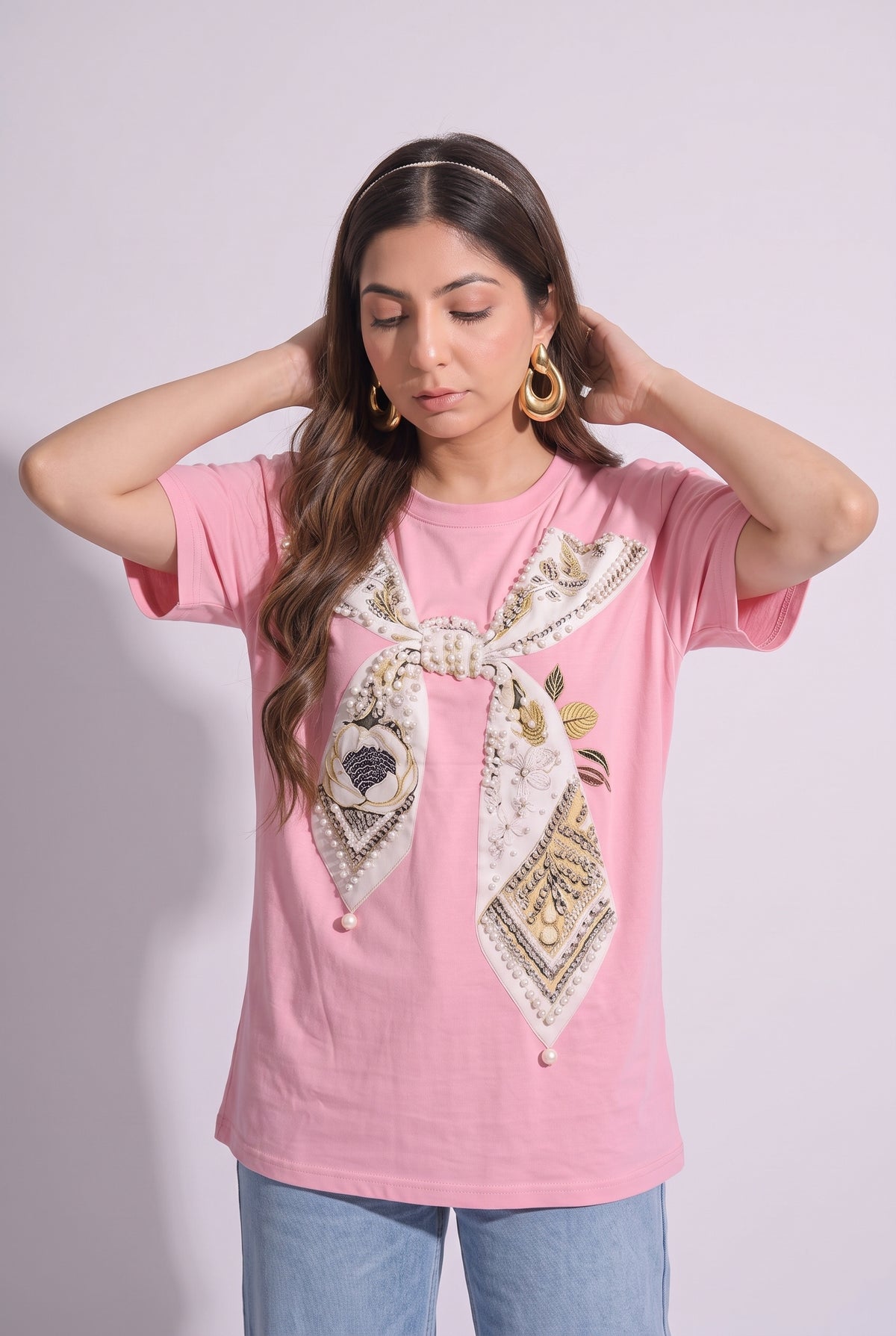 Tbfo Princess Bow Pink Top