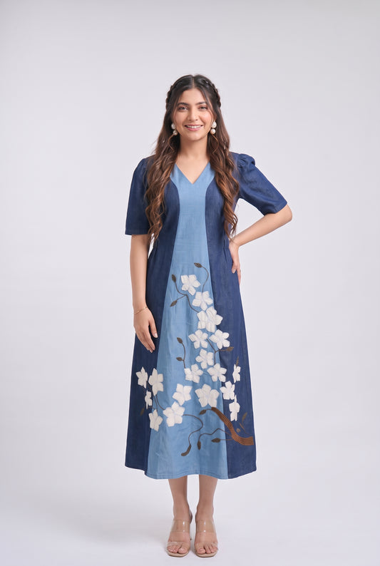 Tbfo Riviera Blue Dress