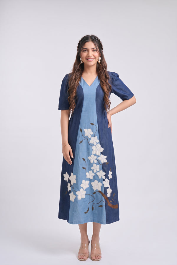 Tbfo Riviera Blue Dress